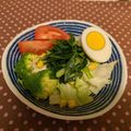 龍青空ママ's cooksnap of when they made ☆にら・レタス・トマト☆スタミナサラダ.