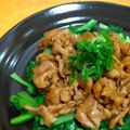 ちーまぐ's cooksnap of when they made ガッツリ豚こま・小松菜♪.