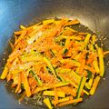 りのみな's cooksnap of when they made ズッキーニと人参のきんぴら☆.
