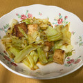 羊めぇめぇ's cooksnap of when they made 厚揚げとキャベツのしょうが味噌炒め.