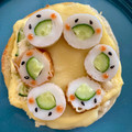 ビートルズ食堂's cooksnap of when they made お弁当に！顔付ちくわきゅうり.
