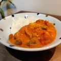 まめたん's cooksnap of when they made 極ウマ♡海老のトマトクリームライス　.