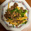 クックW6EFZZ☆'s cooksnap of when they made 牛肉と筍とピーマンのオイスターソース炒め.