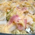 まめたん's cooksnap of when they made 白菜とベーコンの玉子とじ.