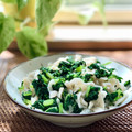 お料理ニャロメ's cooksnap of when they made 切り干し大根とほうれん草のお浸し♪副菜.