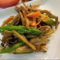 vivianj's cooksnap of when they made アスパラとまいたけのバターしょうゆ炒め.