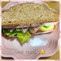 ♡ナムギュ♡'s cooksnap of when they made 生ハムとクリチのマヨペッパー サンド.