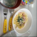 ☆ななmizu☆'s cooksnap of when they made レンジだけ☆もちもちクリームパスタ.