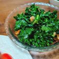 らうんじ美やお's cooksnap of when they made 栄養満点☆にんにくケール！.