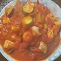 milestone★'s cooksnap of when they made 夏☆鶏むねズッキーニなすのトマト缶煮込み.