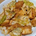 ナーちゃん's cooksnap of when they made 厚揚げときゃべつの甘ピリ辛味噌炒め.