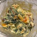 あこたんだお's cooksnap of when they made ほうれん草と半熟玉子とベーコンのサラダ.