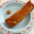 ゆかりりりー's cooksnap of when they made 揚げ春巻きの温め直しかた★.