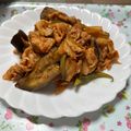 ミアンミアン's cooksnap of when they made ✱茄子と豚肉のキムチ炒め✱(豚キムチ茄子.