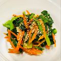 azbjbn's cooksnap of when they made レンジで簡単！にんじんと小松菜のナムル.