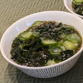 Dellaたん's cooksnap of when they made ☆もずくきゅうりわかめの酢の物.