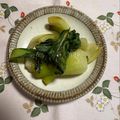 yesmama's cooksnap of when they made 青梗菜と塩昆布のニンニク炒め.
