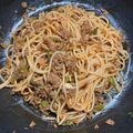 aozon's cooksnap of when they made 簡単お肉なナポリタン.