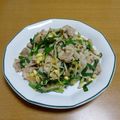 55才のおじさん's cooksnap of when they made 豚ニラ豆もやしの辛味噌あんかけ.