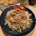 ゆいmaru3's cooksnap of when they made 【リメイク】生姜焼♪てりマヨおかずサラダ.