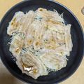 ラリー＆サラ's cooksnap of when they made 【簡単メイン】豚バラもやしの胡麻ポンがけ.