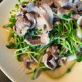 クック☆やーっ！'s cooksnap of when they made 豆苗と豚肉のゴマ油炒め.