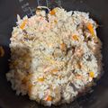 クックJO0PB3☆'s cooksnap of when they made 鮭とキノコの炊き込みご飯.
