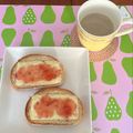 まこさんど's cooksnap of when they made モンテクリスト風♪苺チーズトースト.