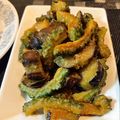 ONE★MAYU★'s cooksnap of when they made ナスとゴーヤの味噌炒め.