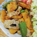 クックHBQ370☆'s cooksnap of when they made たまらんッ☆かぼちゃと豚肉ガーリック炒め.