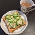 ほか弁ママ's cooksnap of when they made 父作　絶品ピザトースト.