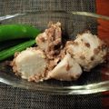 turarin's cooksnap of when they made 煮物風☆里芋の旨味噌そぼろ絡め！.