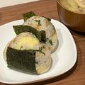 Hi57t!'s cooksnap of when they made 天かすと大葉とチーズのおにぎり.