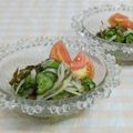 umemodoki's cooksnap of when they made トマトとキュウリのめかぶサラダ☆.
