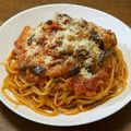 わっきー0424's cooksnap of when they made ワンパン！ベーコンとナスのトマトパスタ.