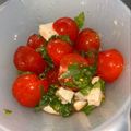 crystaI's cooksnap of when they made 美肌♡絶品 トマトと大葉の白だしマリネ.