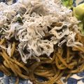 ミルクボール's cooksnap of when they made 絶品簡単！しらすと海苔の佃煮和風パスタ♪.