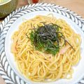 choco23＊'s cooksnap of when they made 簡単♪大葉と明太子の和風バター醤油パスタ.