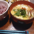 ひっこ's cooksnap of when they made 白だしふわとろ梅卵☆豆腐あんかけみょうが.