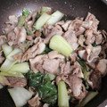 ♬あじさいのレシピ♬'s cooksnap of when they made 豚肉と青梗菜の酒蒸し.