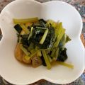 秀狼1011's cooksnap of when they made ☆小松菜と油揚げの煮浸し☆.