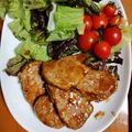 はりはり５２０'s cooksnap of when they made ★豚ヘレのオイスター照り焼き★.