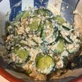 りんごのど飴's cooksnap of when they made 【絹ごし豆腐】きゅうりの白和え.