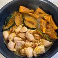 あまざけ好きすぎて's cooksnap of when they made カボチャと鶏もも肉の甘辛煮物レンジで時短.