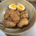 ミアンミアン's cooksnap of when they made 豚バラスライスでクルクル角煮.