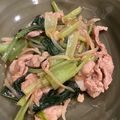 rug7's cooksnap of when they made 豚もやし小松菜炒め☆疲労回復スタミナ満点.