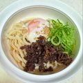 mina4☆'s cooksnap of when they made 丸亀製麺のぶっかけうどん！牛とろ玉うどん.