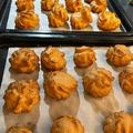 mi0807's cooksnap of when they made サクサク本格シュークリーム＊シュー生地＊.