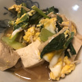 ミルクボール's cooksnap of when they made 厚あげと小松菜のたまごとじ.