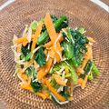 azbjbn's cooksnap of when they made 人参とほうれん草とえのきのごま和え✩.*.